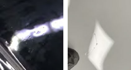 Images of contamination because of static electricity Images of contamination because of static electricity