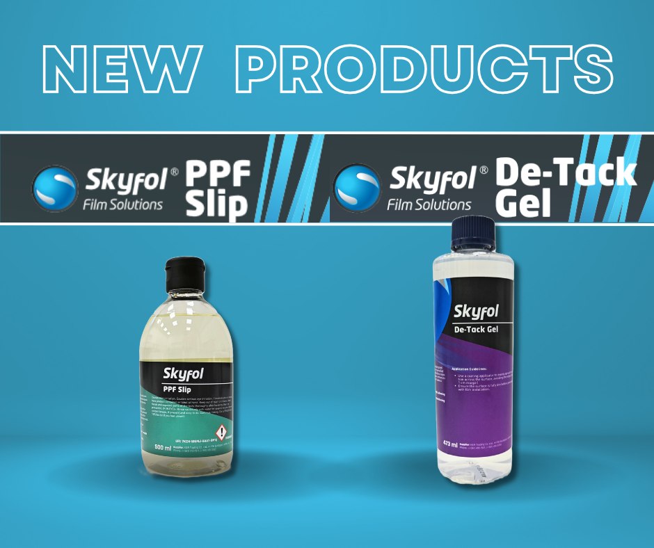 ????We’re excited to launch two brand new products designed to take your PPF installations to the next level!???? Skyfol De-Tack GelPerfectly engineered for air-channeled color PPFs, this gel gives you complete control during application. It squeegees effortlessly for smooth positioning, then activates tack strength within hours—keeping your film firmly in place. For best results, apply with a ceramic applicator pad for an ultra-even finish.???? Skyfol Slip Our industry-leading slip solution is ideal for color PPF, gloss and matte finishes, clear films, and window films. It ensures faster, smoother, more professional installations every time.???? Recommended mix: 3ml per 1L of room temp tap water.????Partner with Skyfol today and bring your clients the innovation they deserve. ????We’re excited to launch two brand new products designed to take your PPF installations to the next level!???? Skyfol De-Tack GelPerfectly engineered for air-channeled color PPFs, this gel gives you complete control during application. It squeegees effortlessly for smooth positioning, then activates tack strength within hours—keeping your film firmly in place. For best results, apply with a ceramic applicator pad for an ultra-even finish.???? Skyfol Slip Our industry-leading slip solution is ideal for color PPF, gloss and matte finishes, clear films, and window films. It ensures faster, smoother, more professional installations every time.???? Recommended mix: 3ml per 1L of room temp tap water.????Partner with Skyfol today and bring your clients the innovation they deserve.