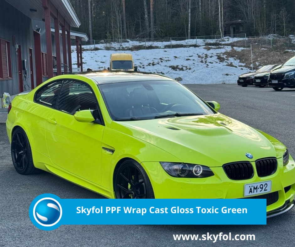 ⏫Upgrade your offerings with Skyfol PPF Wrap Cast Gloss Toxic Green!????Our cast coloured polyurethane films are engineered for fast, efficient installation — even on complex curves and edges. The vibrant Toxic Green color ensures standout results for clients who demand bold, attention-grabbing finishes.The wet installation technology combines ease of use with premium protection. ????Partner with Skyfol today and bring your clients the innovation they deserve.@skyfolfinland @mudfix ⏫Upgrade your offerings with Skyfol PPF Wrap Cast Gloss Toxic Green!????Our cast coloured polyurethane films are engineered for fast, efficient installation — even on complex curves and edges. The vibrant Toxic Green color ensures standout results for clients who demand bold, attention-grabbing finishes.The wet installation technology combines ease of use with premium protection. ????Partner with Skyfol today and bring your clients the innovation they deserve.@skyfolfinland @mudfix